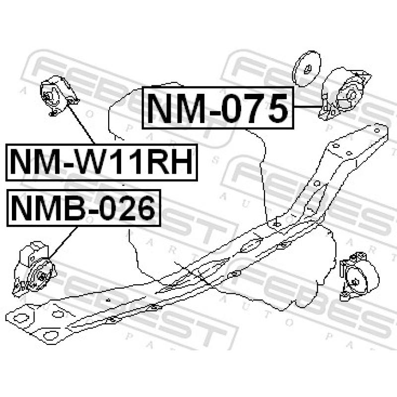 Support moteur FEBEST NM-075 - Visuel 2