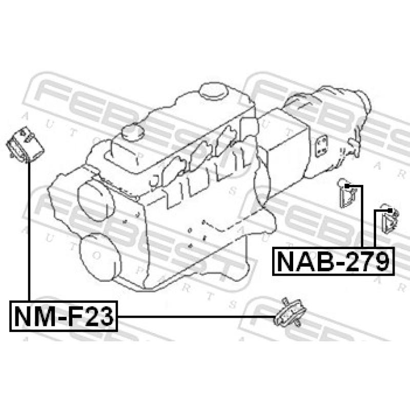 Support moteur FEBEST NM-F23 - Visuel 2