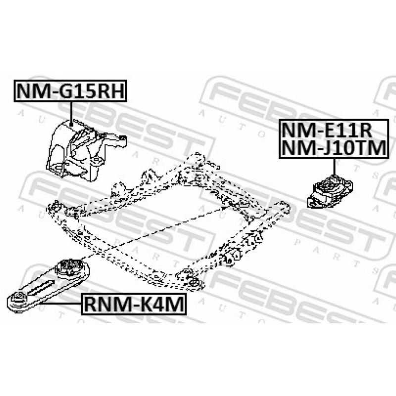 Support moteur FEBEST NM-G15RH - Visuel 2
