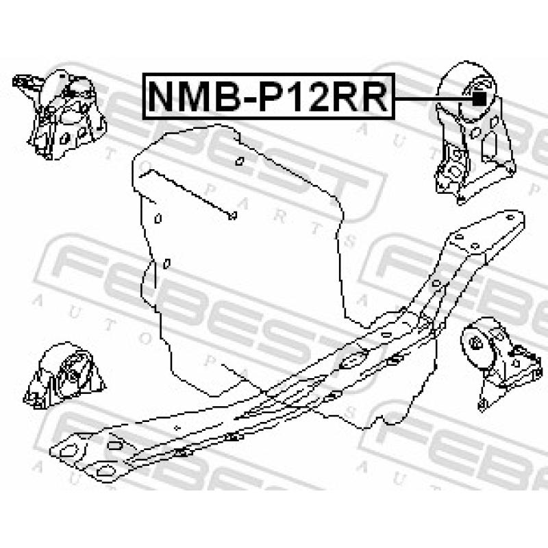 Support moteur FEBEST NMB-P12RR - Visuel 2