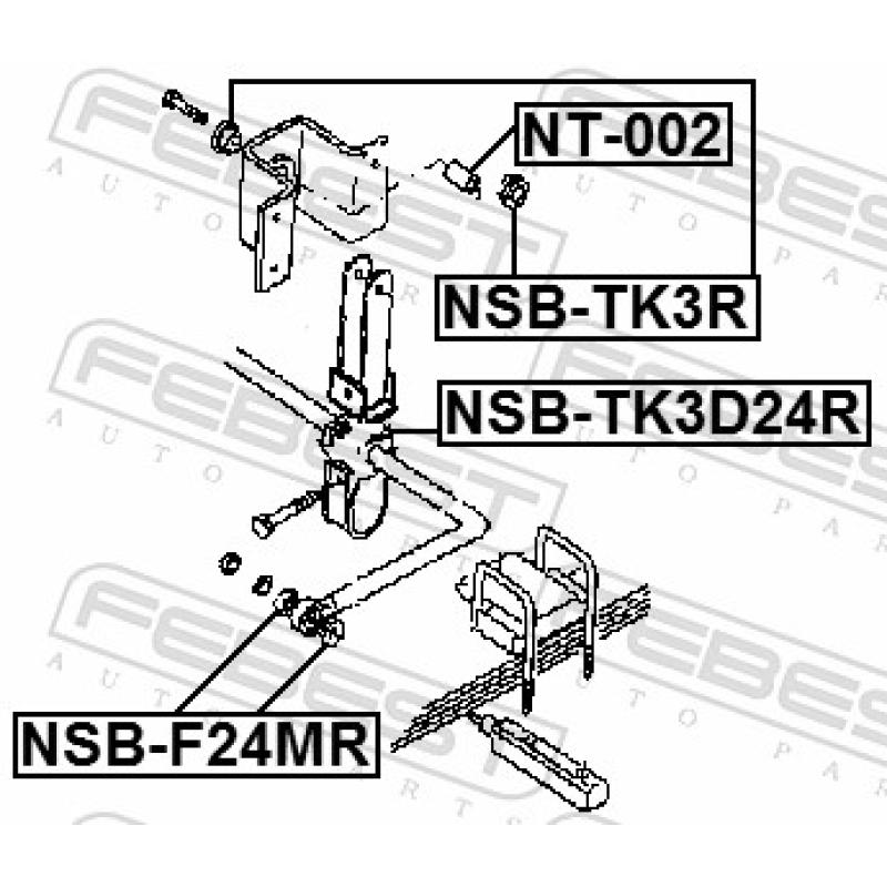 Suspension, jambe d'essieu FEBEST NSB-TK3R - Visuel 2