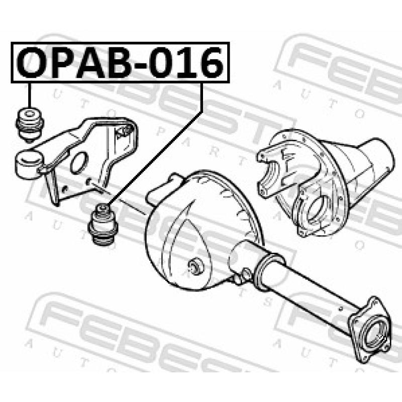 Suspension, Différentiel FEBEST OPAB-016 - Visuel 2