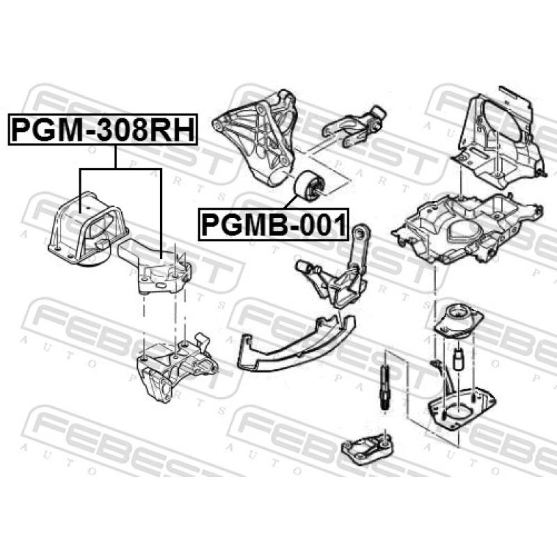Support moteur FEBEST PGMB-001 - Visuel 2