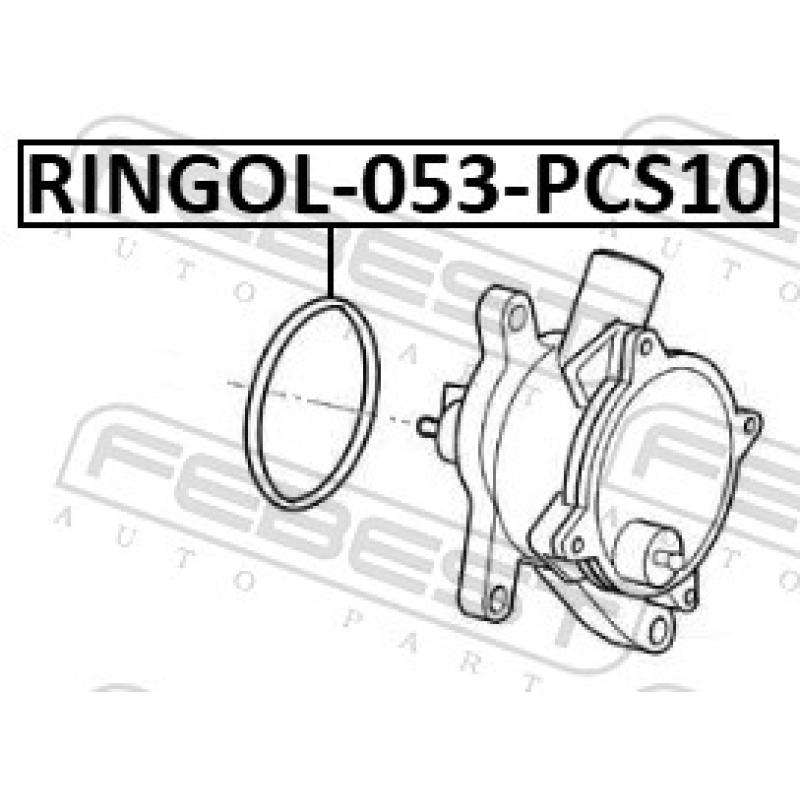 Joint, pompe à vide FEBEST RINGOL-053-PCS10 - Visuel 2