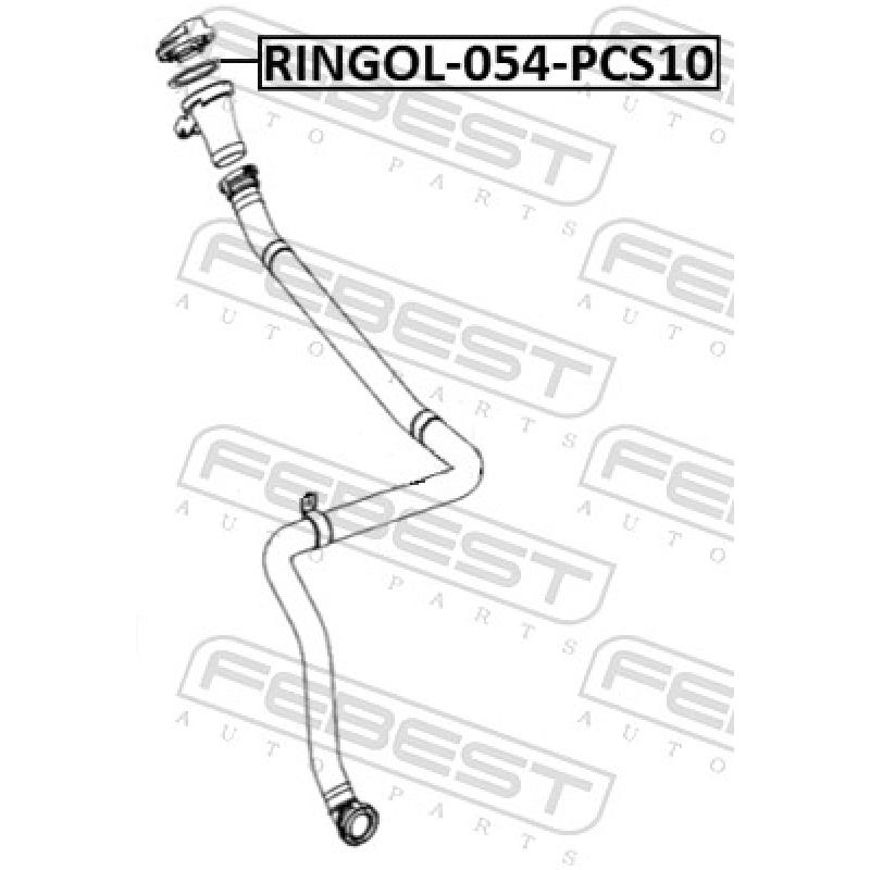 Joint, bouchon de tube de remplissage d'huile FEBEST RINGOL-054-PCS10 - Visuel 2