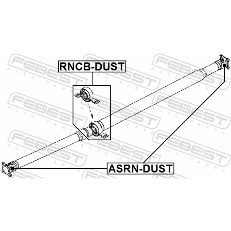 Palier, palier central d'arbre de transmission FEBEST RNCB-DUST - Visuel 2