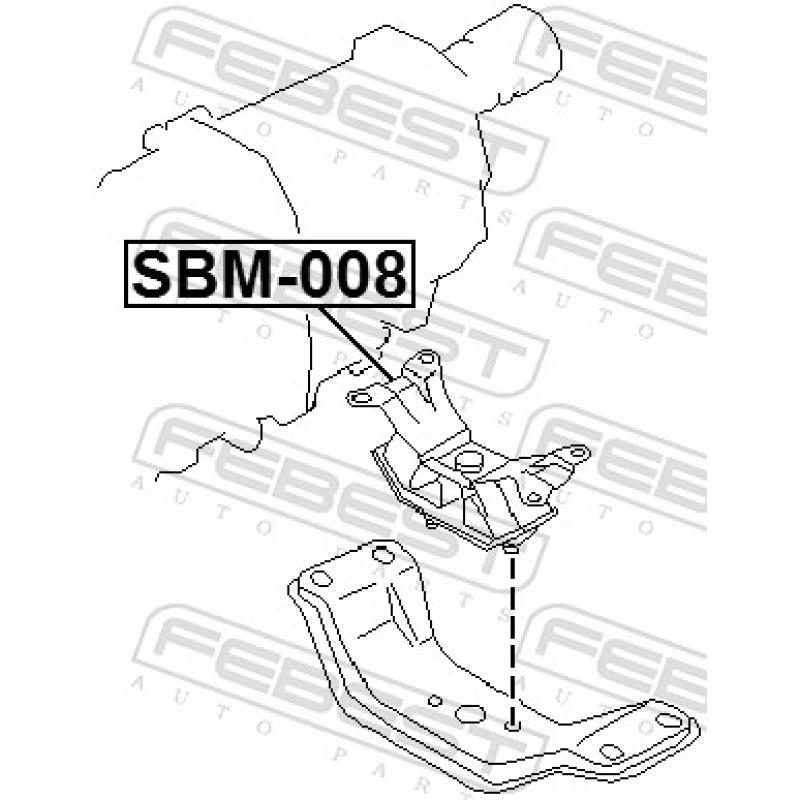 Support moteur FEBEST SBM-008 - Visuel 1