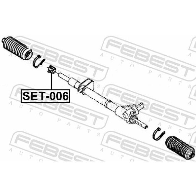 Kit de réparation, crémaillère de direction FEBEST SET-006 - Visuel 2
