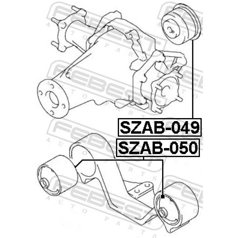 Suspension, Différentiel FEBEST SZAB-049 - Visuel 2