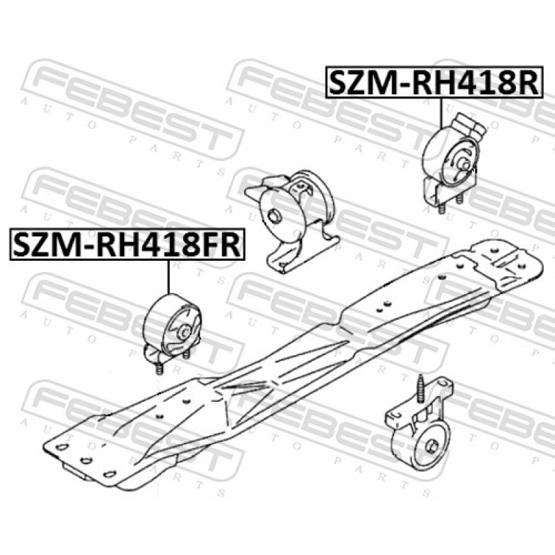 Support moteur FEBEST SZM-RH418R - Visuel 1