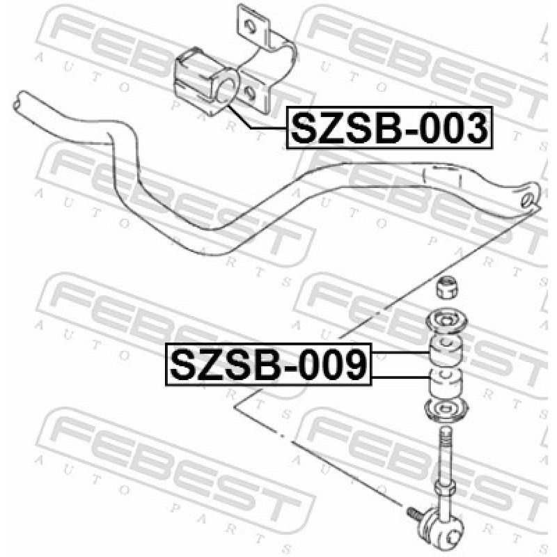 Suspension, jambe d'essieu FEBEST SZSB-009 - Visuel 1