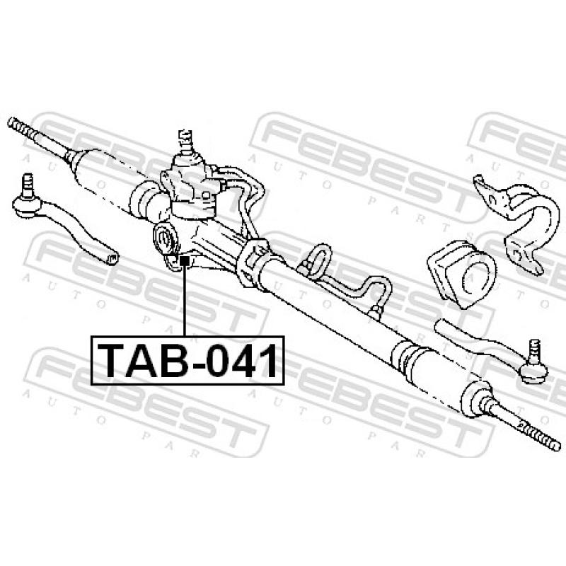 Suspension, crémaillière de direction FEBEST TAB-041 - Visuel 1