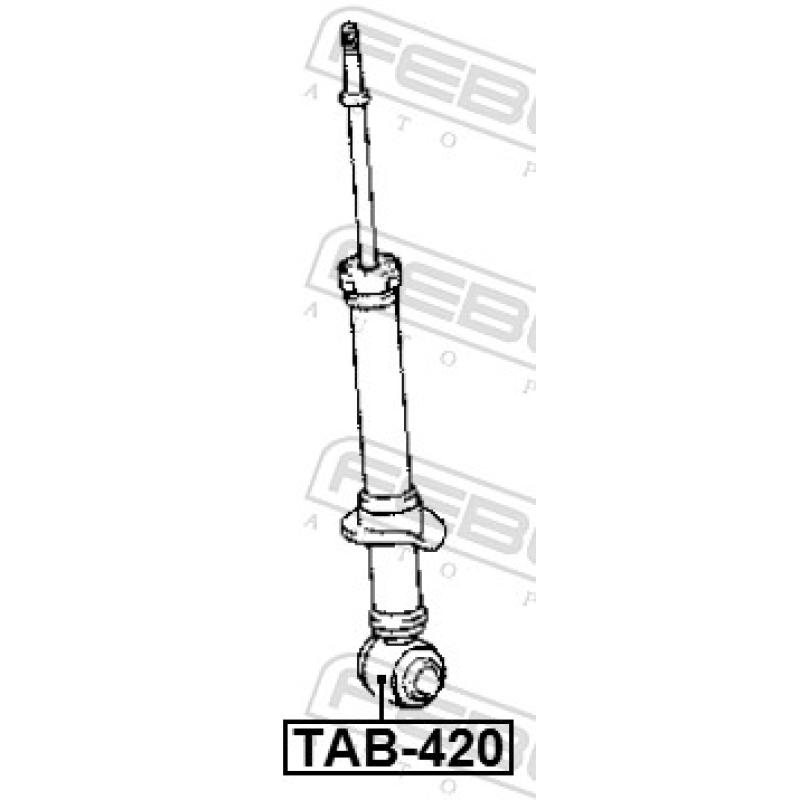 Douille, amortisseur FEBEST TAB-420 - Visuel 2