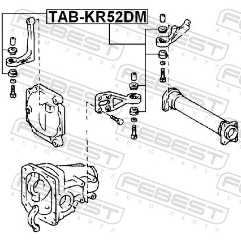 Suspension, Différentiel FEBEST TAB-KR52DM - Visuel 2