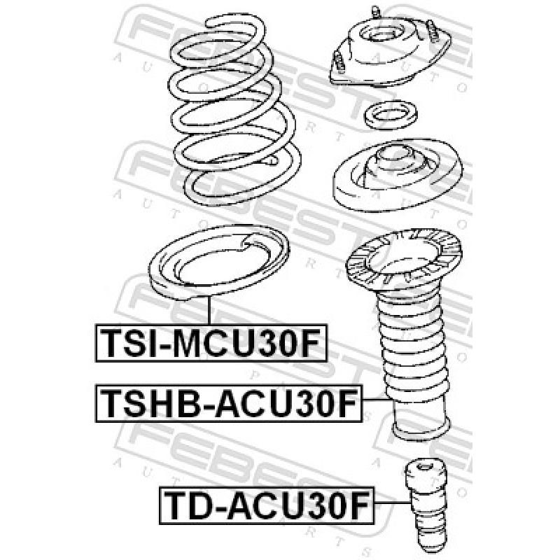 Butée élastique, suspension FEBEST TD-ACU30F - Visuel 2