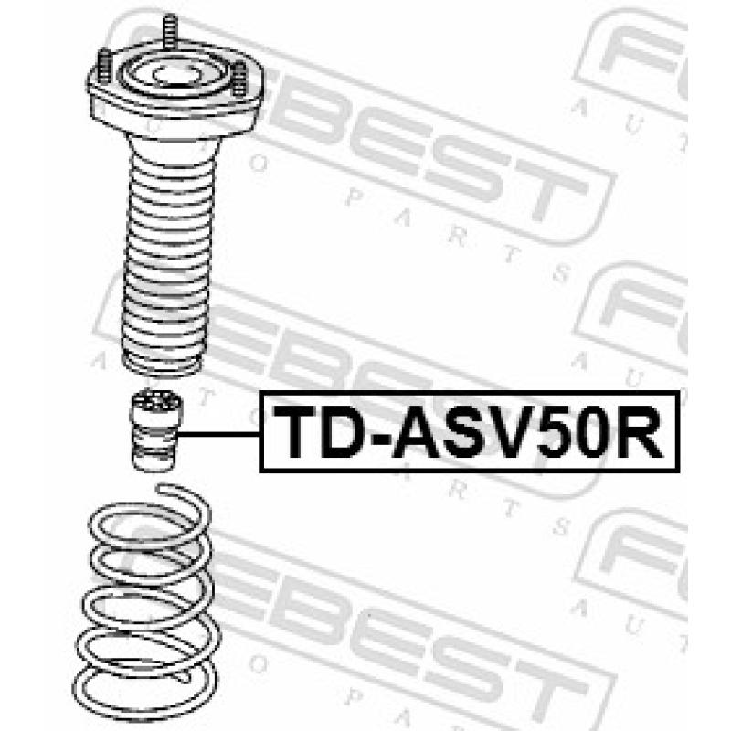 Butée élastique, suspension FEBEST TD-ASV50R - Visuel 2