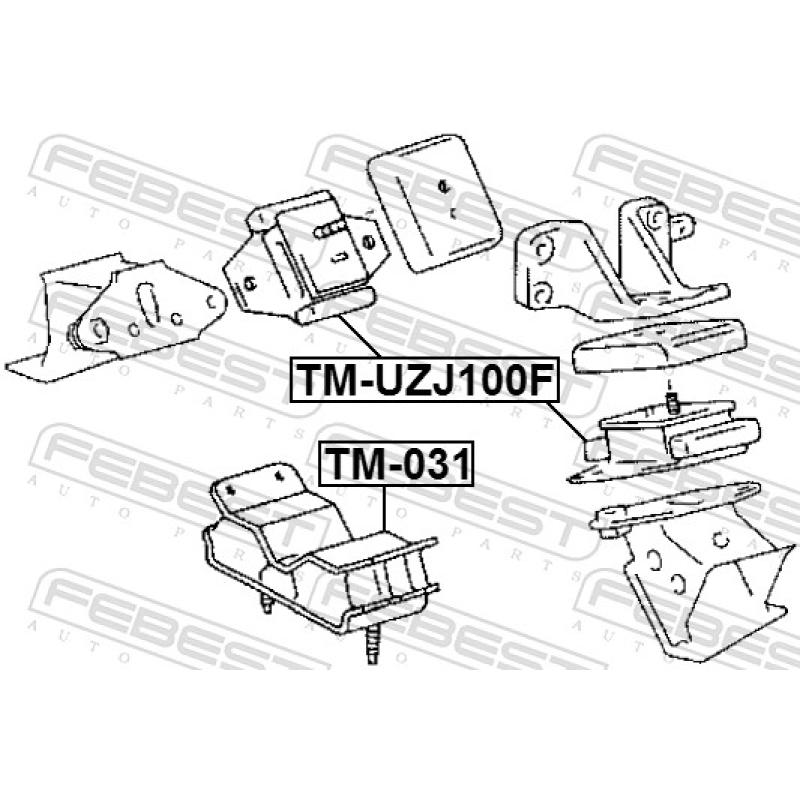 Support moteur FEBEST TM-UZJ100F - Visuel 1