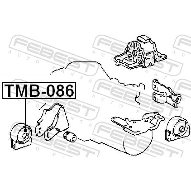 Support moteur FEBEST TMB-086 - Visuel 1
