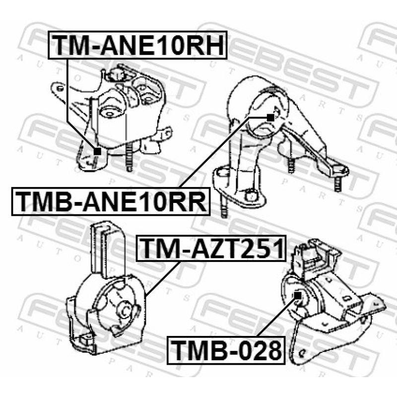 Support moteur FEBEST TMB-ANE10RR - Visuel 2