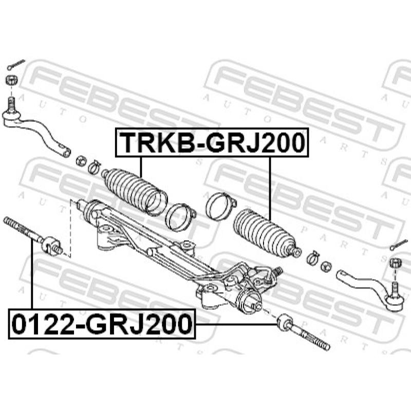 Joint-soufflet, direction FEBEST TRKB-GRJ200 - Visuel 2