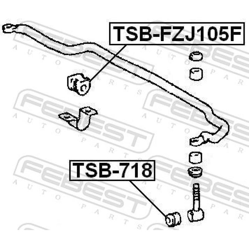 Suspension, jambe d'essieu FEBEST TSB-718 - Visuel 1