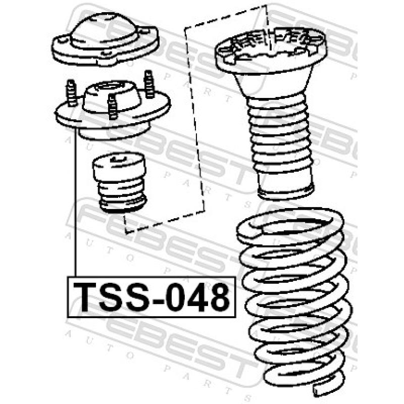 Suspension, amortisseur FEBEST TSS-048 - Visuel 1