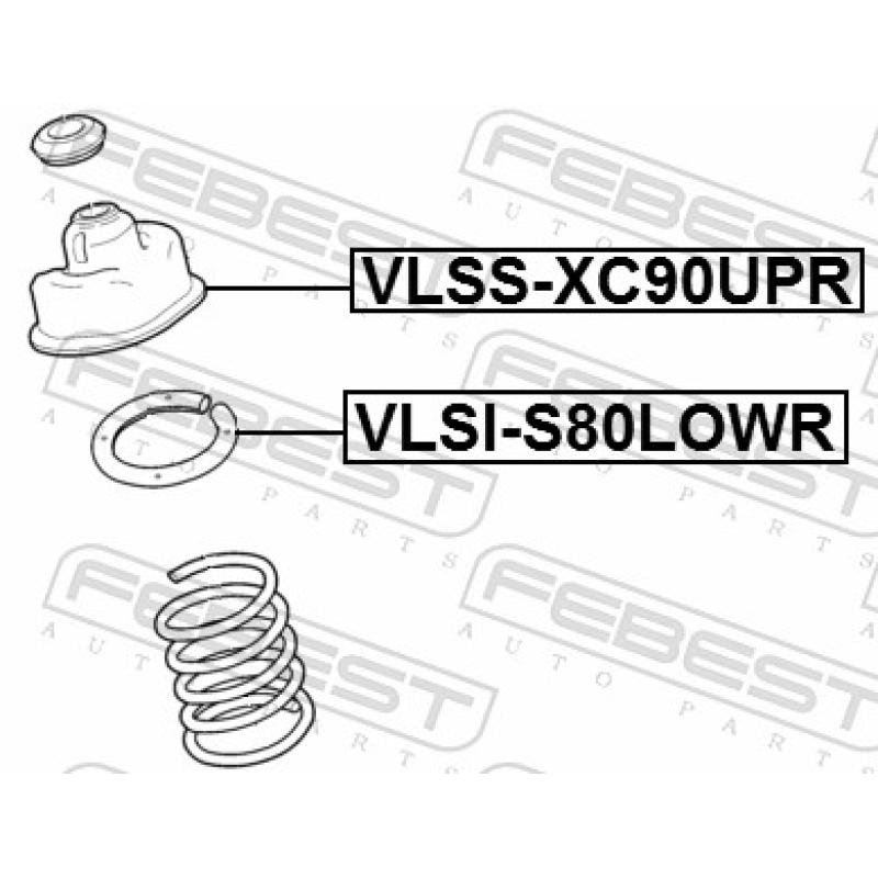 Suspension, amortisseur FEBEST VLSS-XC90UPR - Visuel 1