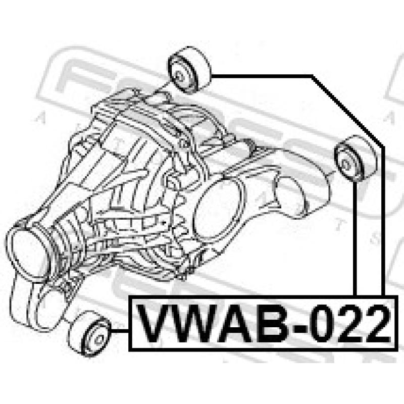 Suspension, Différentiel FEBEST VWAB-022 - Visuel 2