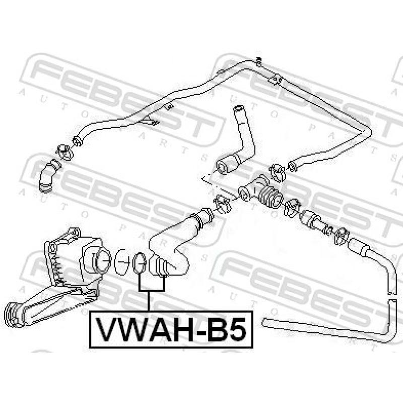 Tuyauterie FEBEST VWAH-B5 - Visuel 2