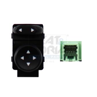 Interrupteur, réglage des rétroviseurs extérieurs avant gauche MEAT & DORIA 206198 pour MERCEDES-BENZ CLASSE C 1.2 - 65cv