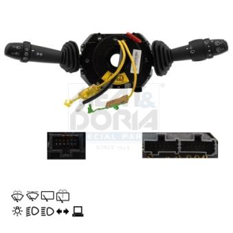 Commutateur de colonne de direction MEAT & DORIA 23051 pour FIAT STILO 1.9 D Multijet - 120cv