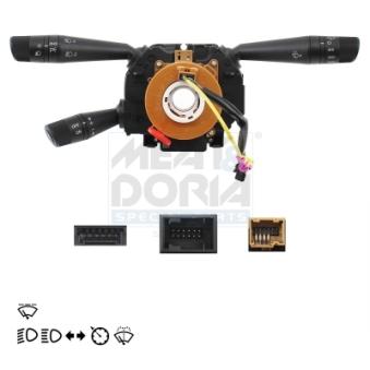 Commutateur de colonne de direction MEAT & DORIA 231700 pour FIAT DOBLO 2.0 D Multijet - 135cv