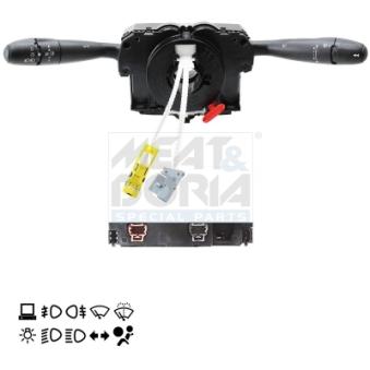 Commutateur de colonne de direction MEAT & DORIA 231714 pour PEUGEOT PARTNER Électrique - 67cv