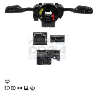 Commutateur de colonne de direction MEAT & DORIA 231915 pour ALFA ROMEO GIULIA 2.2 D - 160cv