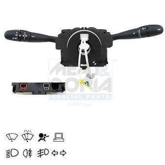 Commutateur de colonne de direction MEAT & DORIA 23484 pour PEUGEOT 206+ 1.4 i - 75cv