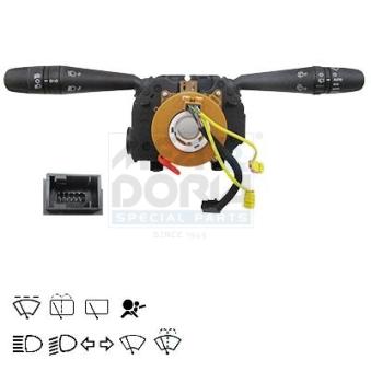 Commutateur de colonne de direction MEAT & DORIA 23751 pour VOLKSWAGEN PASSAT 0.9 - 101cv