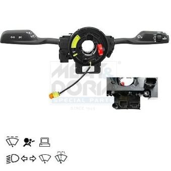 Commutateur de colonne de direction MEAT & DORIA 23761 pour ALFA ROMEO GIULIA 2.2 D (952AEM250. 952AEA250) - 150cv