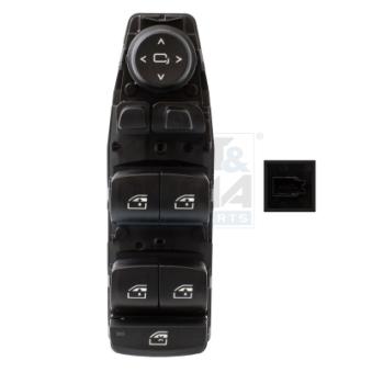 Interrupteur, lève-vitre avant gauche MEAT & DORIA 26615 pour MITSUBISHI SPACE M Competition - 625cv