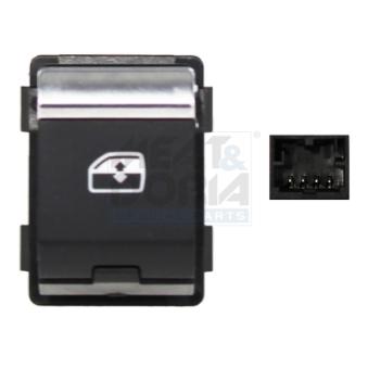Interrupteur, lève-vitre avant droit MEAT & DORIA 26673 pour AUDI A4 40 TDI - 190cv