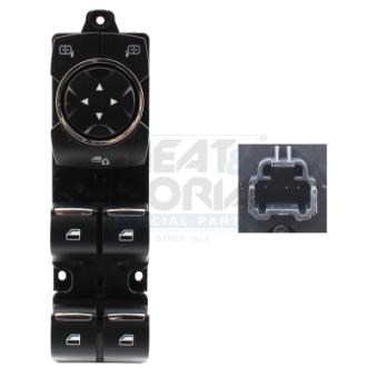 Interrupteur, lève-vitre avant gauche MEAT & DORIA 26721 pour PORSCHE PANAMERA 2.0 EcoBlue - 190cv