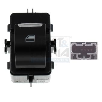 Interrupteur, lève-vitre avant droit MEAT & DORIA 26722 pour FORD ECOSPORT 1.0 EcoBoost - 100cv