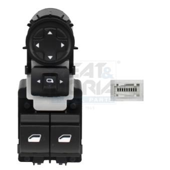 Interrupteur, lève-vitre avant gauche MEAT & DORIA 26782 pour AUDI 100 E-JUMPY - 136cv