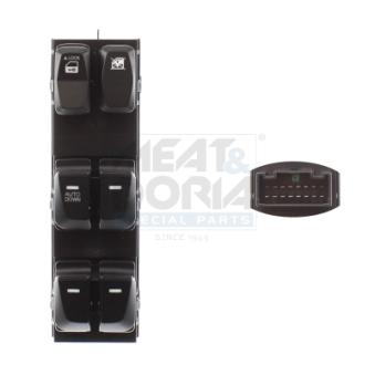 Interrupteur, lève-vitre avant gauche MEAT & DORIA [26883]