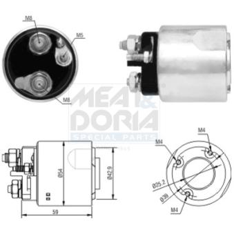 Contacteur, démarreur MEAT & DORIA OEM 8200049826