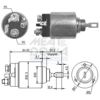 Contacteur, démarreur MEAT & DORIA OEM 7701042468 Contacteur, démarreur MEAT & DORIA OEM 7701042468
