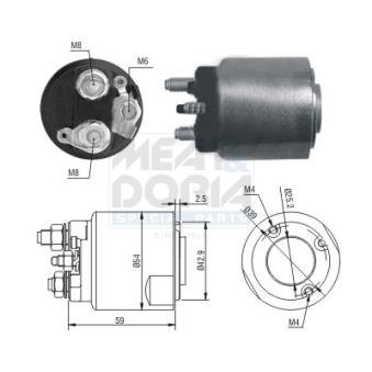 Contacteur, démarreur MEAT & DORIA 46203 pour OPEL ASTRA 1.4 - 90cv