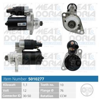 Démarreur MEAT & DORIA OEM 02Z911023EX Démarreur MEAT & DORIA OEM 02Z911023EX