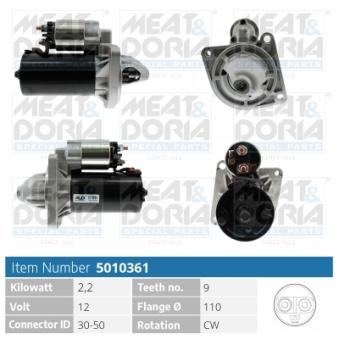 Démarreur MEAT & DORIA OEM 93828721