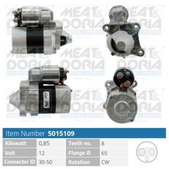 Démarreur MEAT & DORIA 5015109 pour FORD FOCUS 1.6 E85 - 110cv