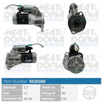 Démarreur MEAT & DORIA OEM 8943876530